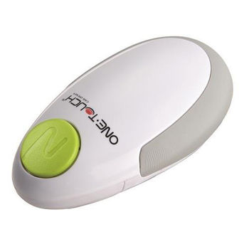 One-Touch Electric Can Opener, Handheld Easy Grip Press Start and